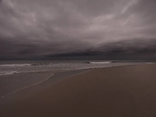 Céu Nublado Ocean Beach — Fotografia de Stock