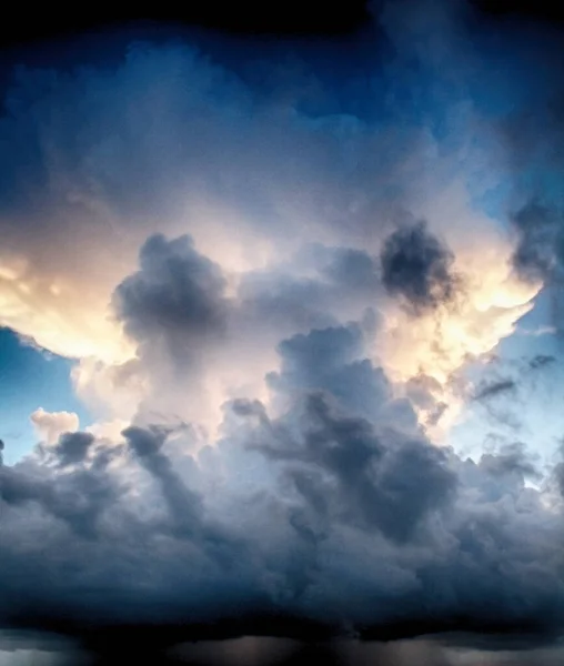 Vackra Cumulus Moln Himlen — Stockfoto