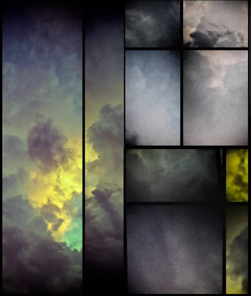 Abstract Geometrische Achtergrond Met Wolken — Stockfoto