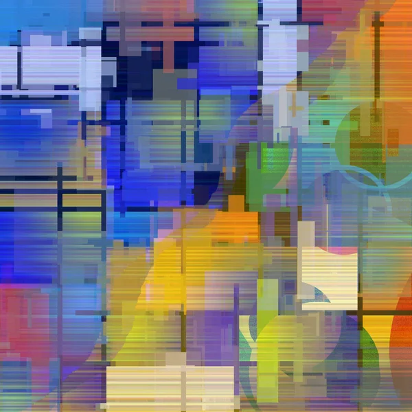 Helle Bunte Abstrakte Geometrische Hintergrund Rendering — Stockfoto