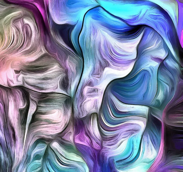Swirling Vivid Colors Abstract Rendering — Stock Photo, Image
