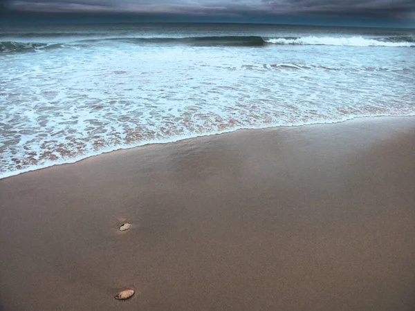 Океанский Серфинг Песчаный Пляж — стоковое фото