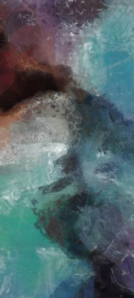 Приглушений Абстрактний Живопис Пастельних Тонах Візуалізація — стокове фото