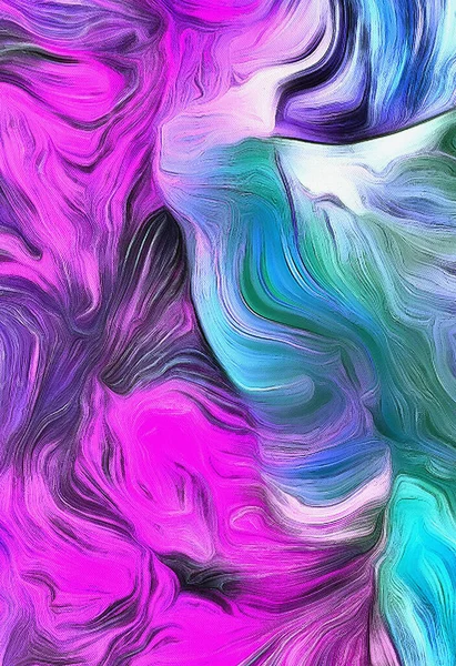 Abstract Painting Mostly Tints Blue Purple — Stock Photo, Image