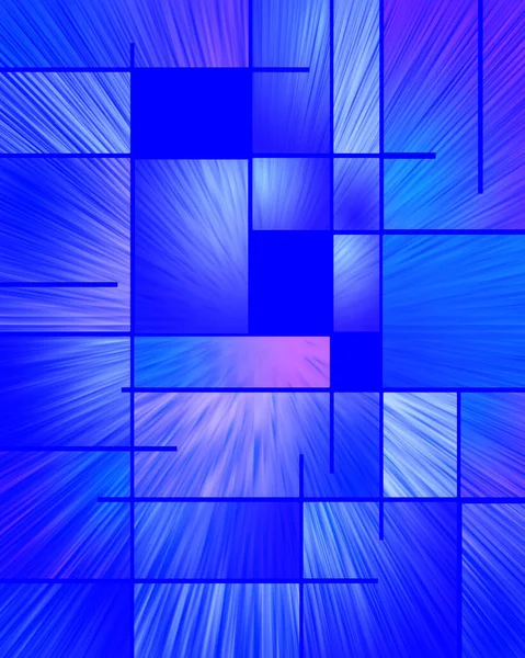 Abstract Pattern Mondrian Style Rendering — Stock Photo, Image