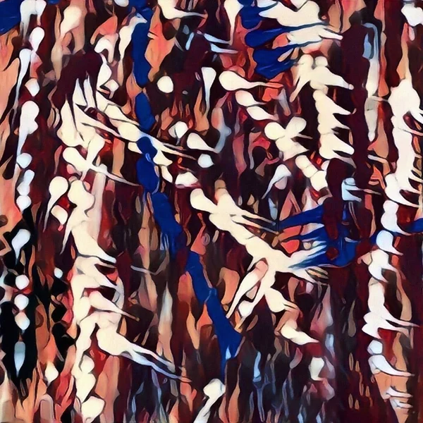 Abstrakt Målning Duk Borstslag Rendering — Stockfoto