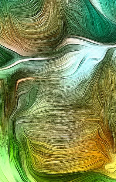 Fluid Lines Green Colors Movement Rendering — Stock Photo, Image