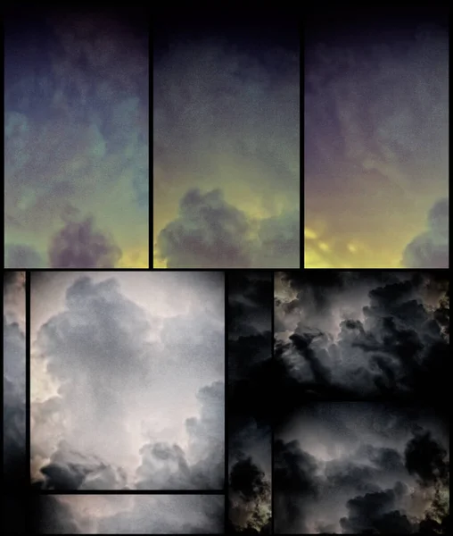 Streszczenie Geometrycznego Tła Chmurami — Zdjęcie stockowe