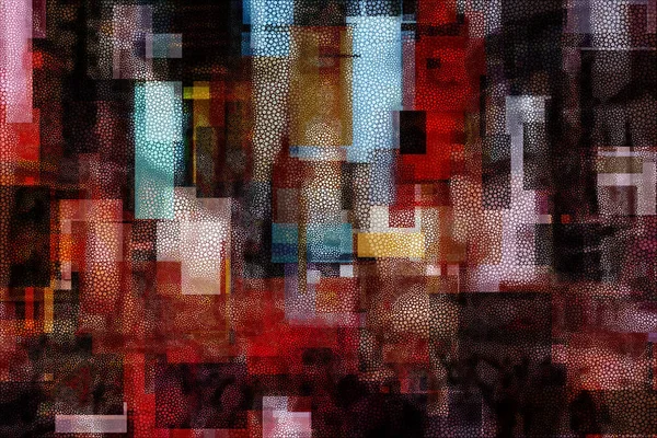 현대의 추상적 Times Square Inspired 렌더링 — 스톡 사진