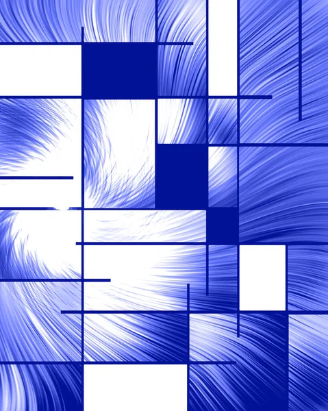 Abstrakcyjny Wzór Stylu Mondrian Renderowanie — Zdjęcie stockowe