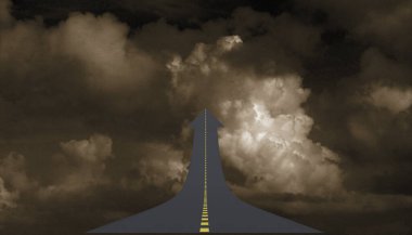 Okla gökyüzüne giden yol