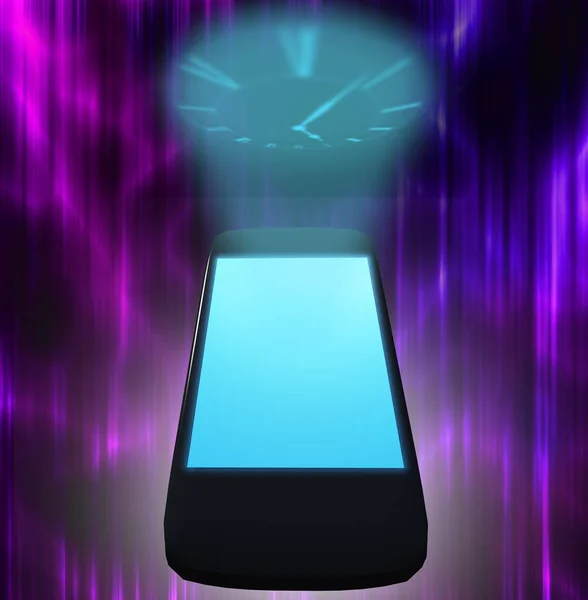 Smart Phone Time Rendering — стоковое фото