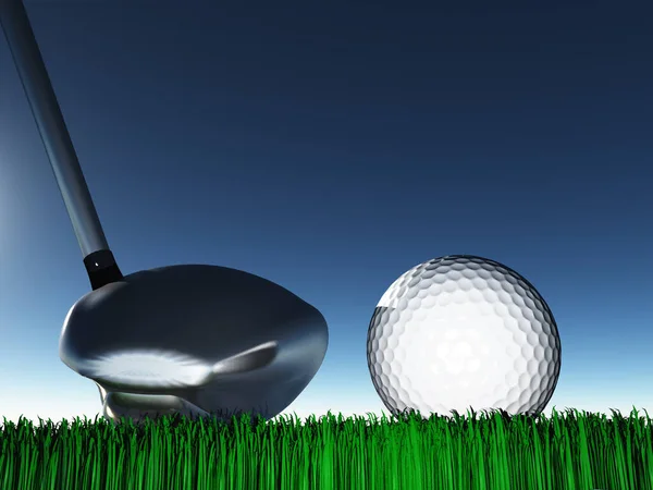 Golf Day Rendering — Fotografia de Stock