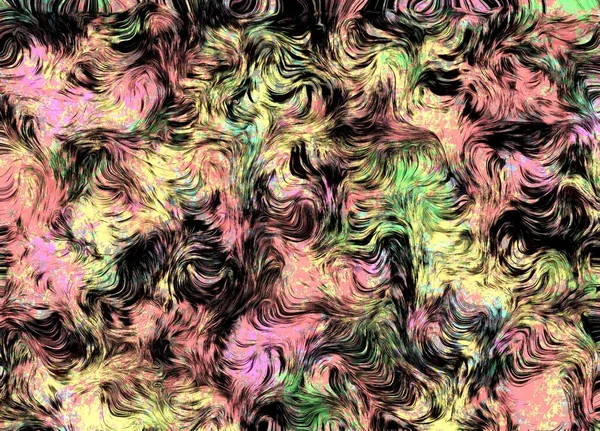Abstraktní Fluidní Čáry Barevné Pohyby Vykreslování Tapety — Stock fotografie