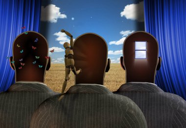 Hayallere dalmak. 3B görüntüleme