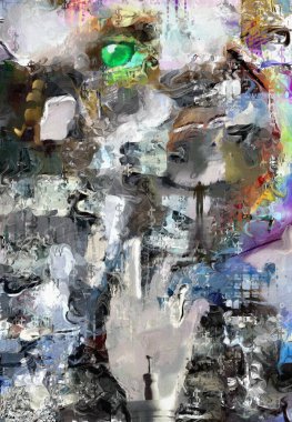 Soyut resim. Düşünce Elementleri