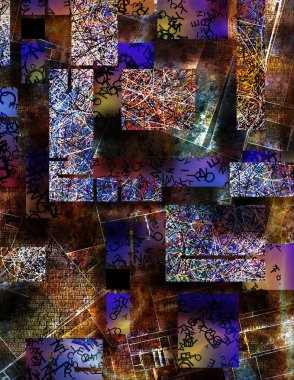 dijital soyut fraktal arkaplan