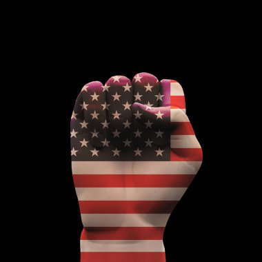 Americas Point Hand Sign. 3D renderin