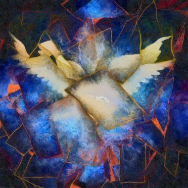 dijital soyut fraktal arkaplan