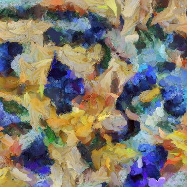 Renkli soyut resim. 3B görüntüleme