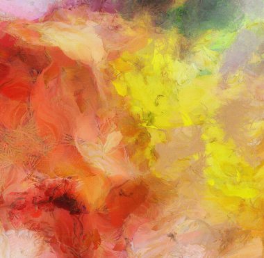 Renkli soyut resim. 3B görüntüleme