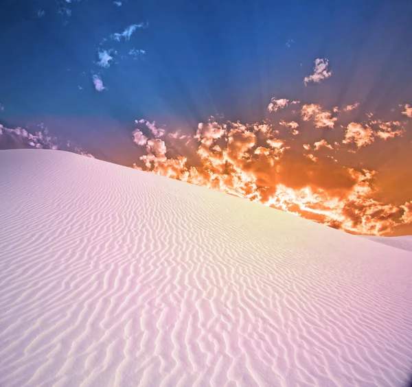 Desert Dramatic Clouds — Stock Photo, Image