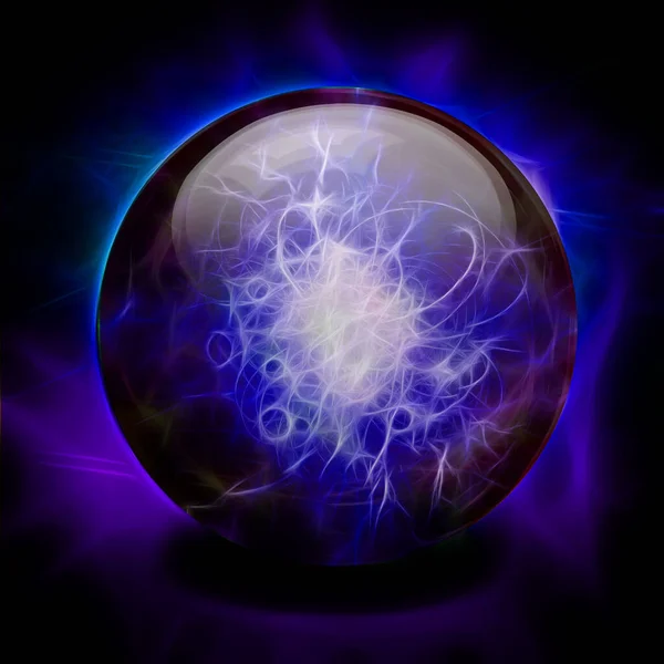 Crystal Ball Light Rendering — 图库照片