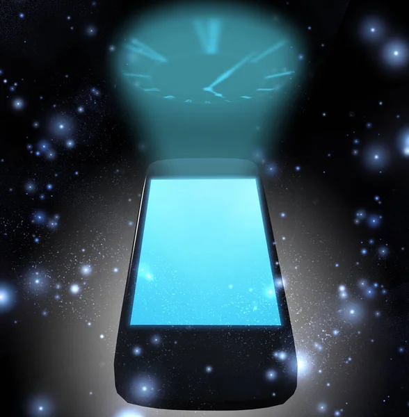 Smart Phone Time Rendering — Fotografia de Stock