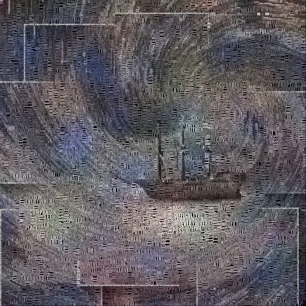 Абстрактний Живопис Самотній Корабель — стокове фото