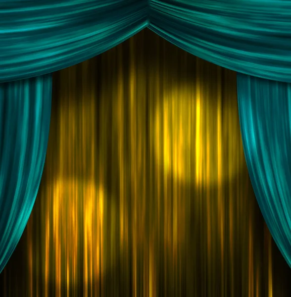 Curtains Sparkle Rendering — Stock Photo, Image