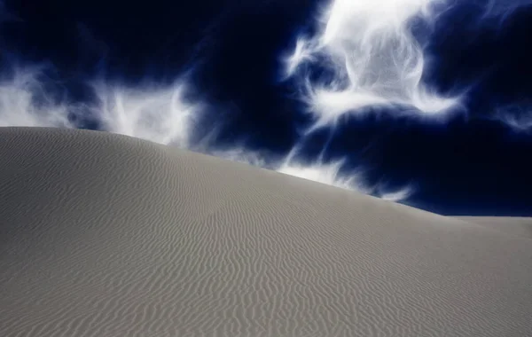 Desert Landscape White Sand Dunes — Stock Fotó