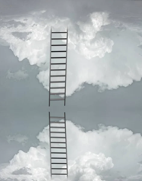 Ladder Flood Rendering — Stock Photo, Image