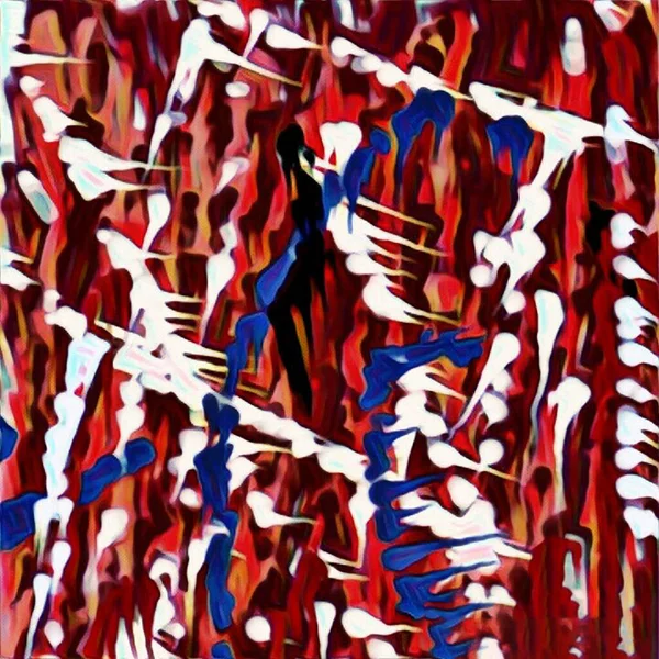 Abstract Painting Brush Strokes Rendering — Stock Photo, Image