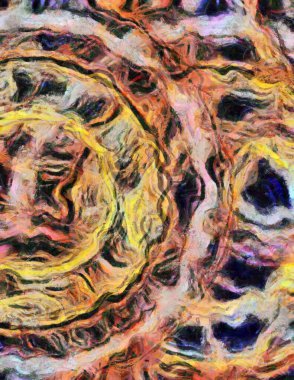 Dairesel Formlar ve Renkler Soyut