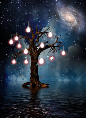 Tree of Thoughts. 3D rendering