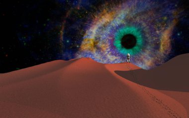 Başka bir gezegende astronot