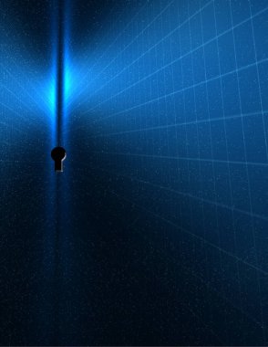 Uzayda anahtar deliği. 3B görüntüleme