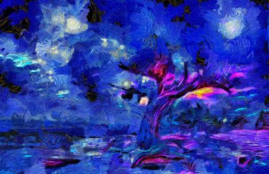 Ressam Çöl Ağacı. 3B görüntüleme