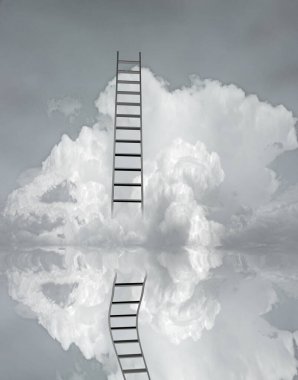 Merdiven ve sel. 3B görüntüleme