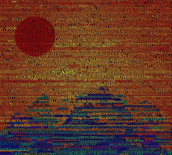 Red Sunset Text Background — Stock Photo, Image