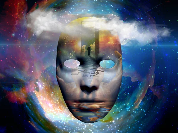 Mask Figure Man Space — Stock Photo, Image