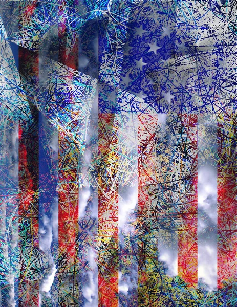 Amercain Abstract Modern Background Rendering — Fotografia de Stock