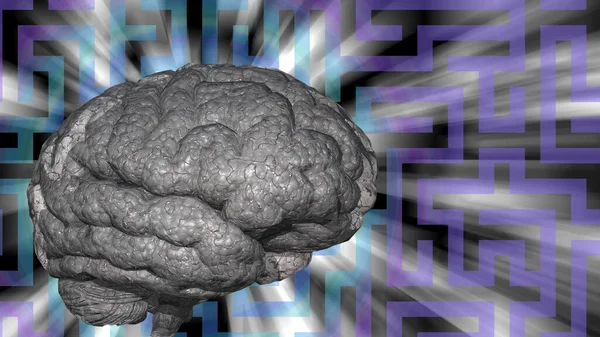 Головоломка Мозку Візуалізація — стокове фото