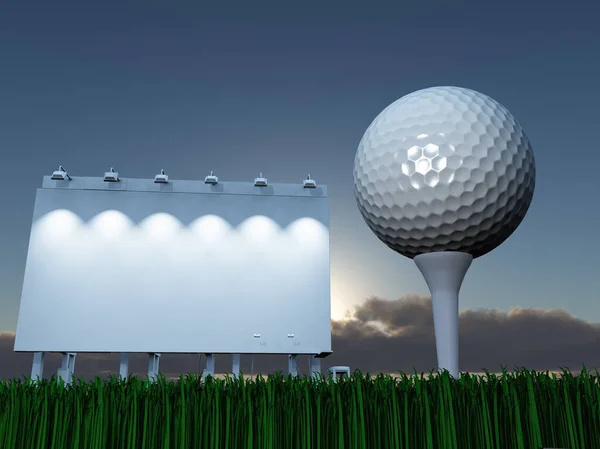Golf Billboard Weergave — Stockfoto