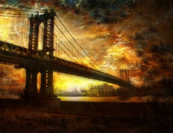 Brooklyn Bridge New York City — Zdjęcie stockowe