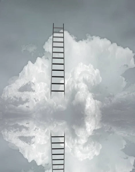 Ladder Flood Rendering — Stock Photo, Image