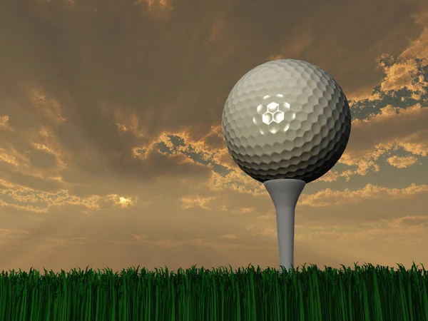 Golf Day Rendering — Fotografia de Stock