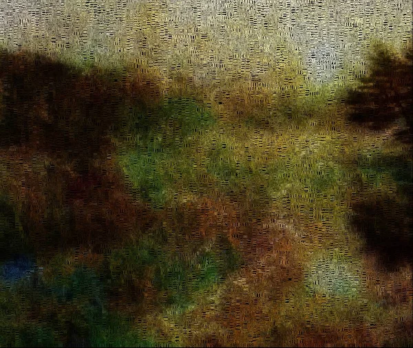 Pintura Abstrata Crepúsculo Cores Sombrias — Fotografia de Stock