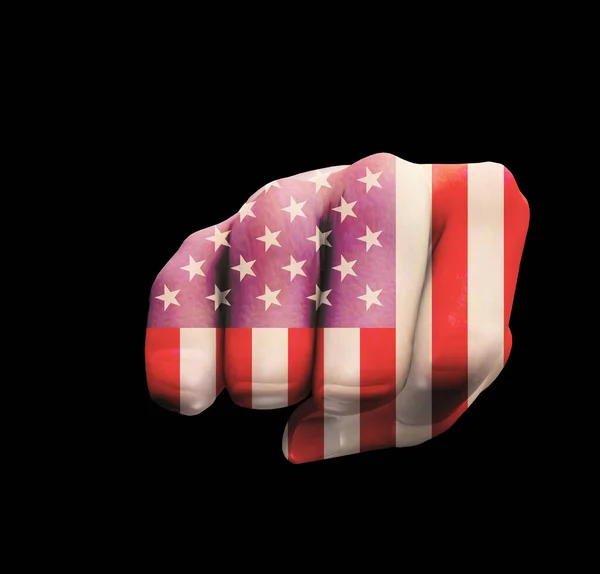 Американский Удар Кулаком Рендеринг — стоковое фото