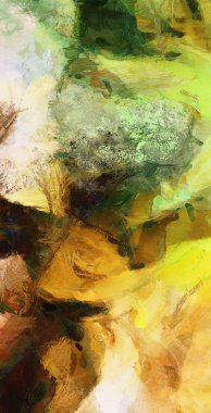 Renkli soyut resim. Tuval üzerine yağ